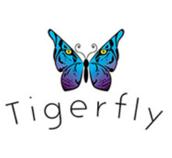 tiger and butterfly image combined for custom logo design
