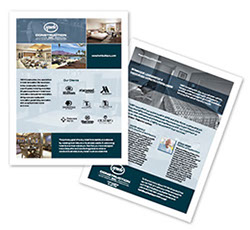 unique brand flyer