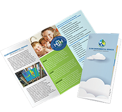 unique tri-fold brochure design